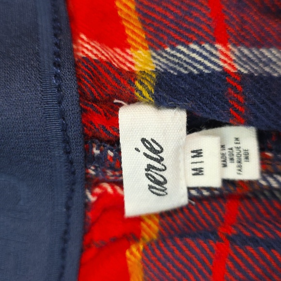 Aerie Red and Navy Plaid Pajama Set - Picture 4 of 6